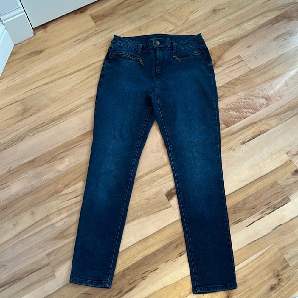 Michael Kors Skinny Jeans with Front Zipper Pockets